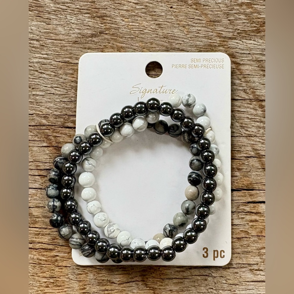 ☀️ 5/25 ☀️ Signature Semi-Precious Beaded Bracelet Trio